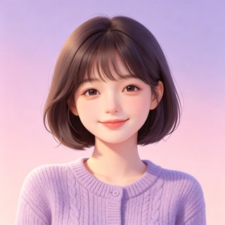 viggleai 文艺治愈型人设小栀的卡通头像